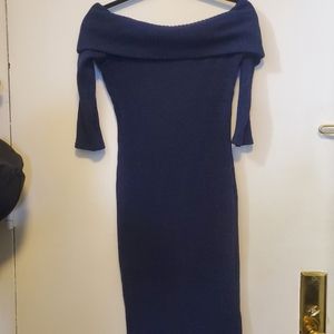 Marine over the shoulder dress